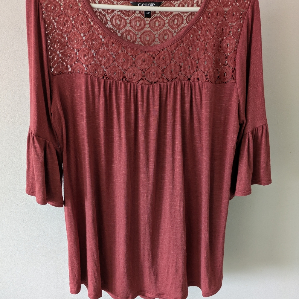 5 For $20 George Feminine Rust Top Size S